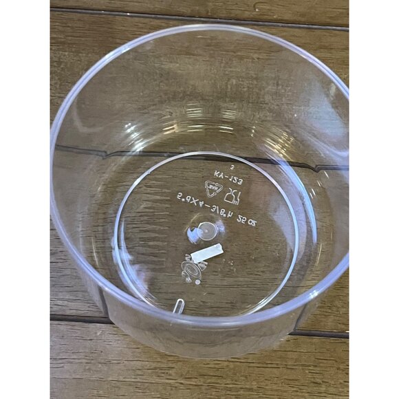 FoodSaver Vacuum Canister KY-123 25 Oz Clear BPA-Free Plastic W/ White Lid Made - Picture 5 of 8